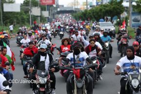 Motorizada Siempre 19 en homenaje al Repliegue Táctico a Masaya