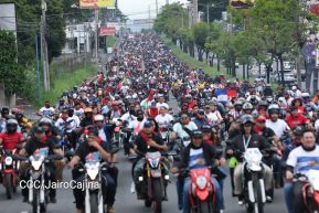 Motorizada Siempre 19 en homenaje al Repliegue Táctico a Masaya