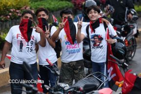 Motorizada Siempre 19 en homenaje al Repliegue Táctico a Masaya