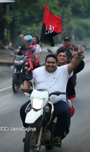Motorizada Siempre 19 en homenaje al Repliegue Táctico a Masaya