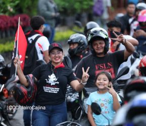 Motorizada Siempre 19 en homenaje al Repliegue Táctico a Masaya