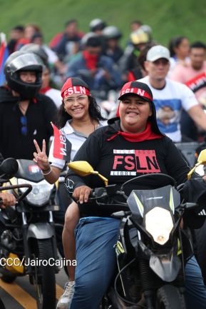 Motorizada Siempre 19 en homenaje al Repliegue Táctico a Masaya