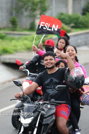 Motorizada Siempre 19 en homenaje al Repliegue Táctico a Masaya