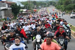 Motorizada Siempre 19 en homenaje al Repliegue Táctico a Masaya