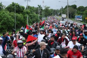 Motorizada Siempre 19 en homenaje al Repliegue Táctico a Masaya