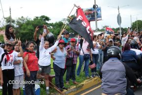 Motorizada Siempre 19 en homenaje al Repliegue Táctico a Masaya