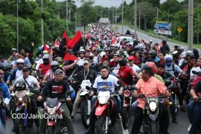 Motorizada Siempre 19 en homenaje al Repliegue Táctico a Masaya