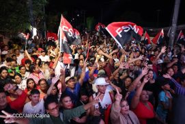 Militancia Sandinista se desbordan en Vigilias del 46/19