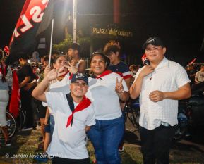 Militancia Sandinista se desbordan en Vigilias del 46/19
