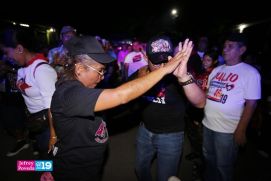 Militancia Sandinista se desbordan en Vigilias del 46/19