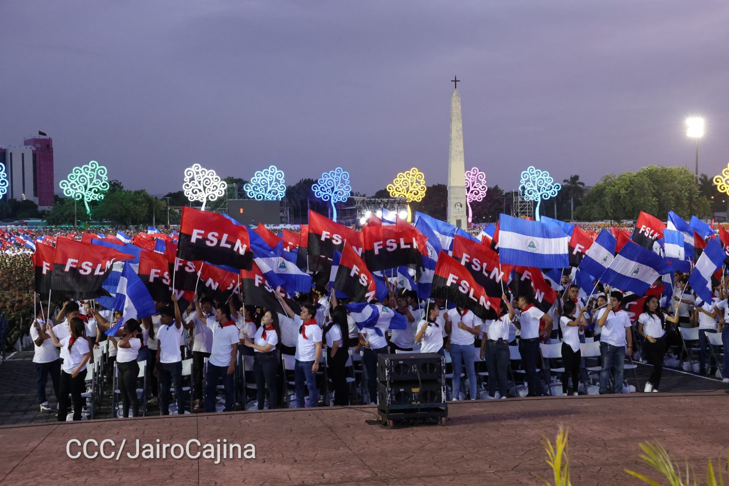 Celebración del 46 aniversario del triunfo de la Revolución Popular Sandinista