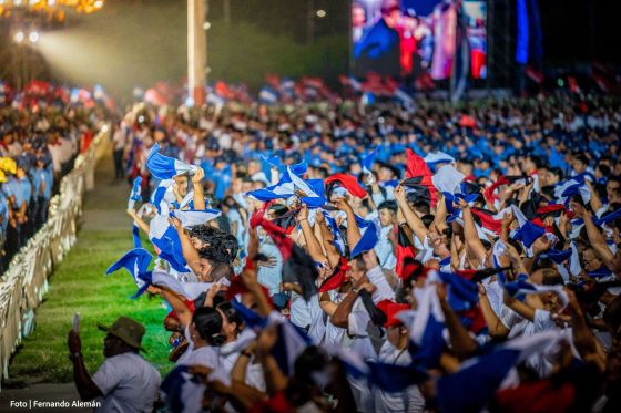 Celebración del 46 aniversario del triunfo de la Revolución Popular Sandinista