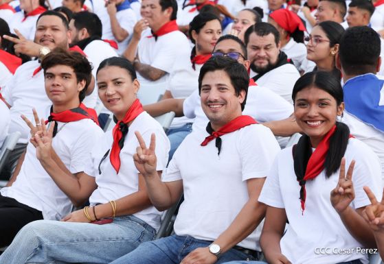 Celebración del 46 aniversario del triunfo de la Revolución Popular Sandinista