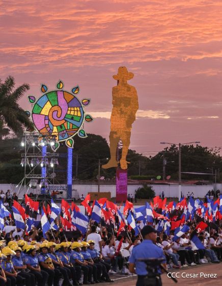 Celebración del 46 aniversario del triunfo de la Revolución Popular Sandinista