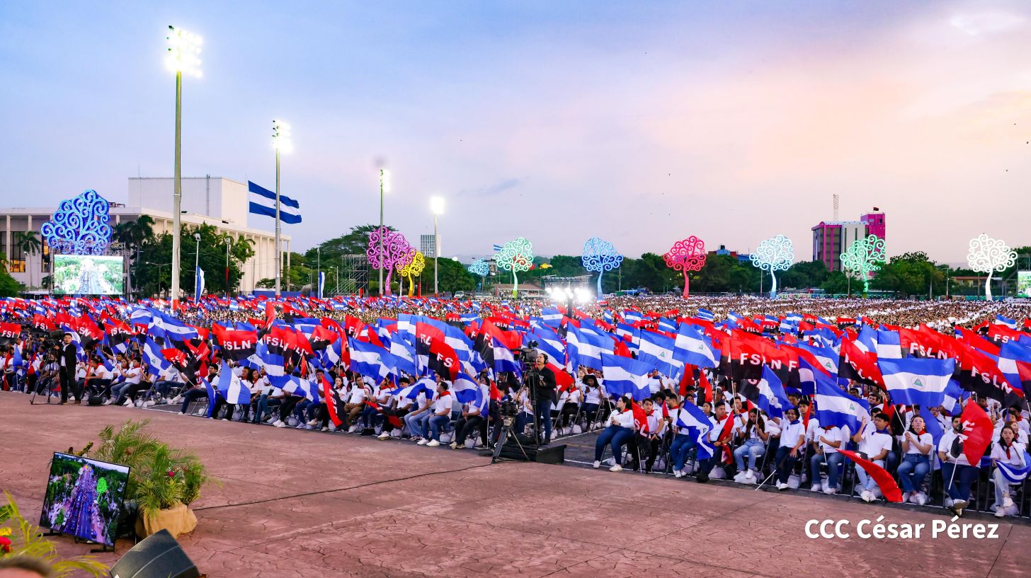 Celebración del 46 aniversario del triunfo de la Revolución Popular Sandinista