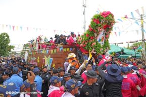 Multitudinaria procesión marca el retorno de Santo Domingo de Guzmán a Las Sierritas