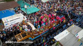 Multitudinaria procesión marca el retorno de Santo Domingo de Guzmán a Las Sierritas