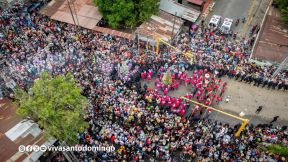 Multitudinaria procesión marca el retorno de Santo Domingo de Guzmán a Las Sierritas