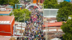 Multitudinaria procesión marca el retorno de Santo Domingo de Guzmán a Las Sierritas
