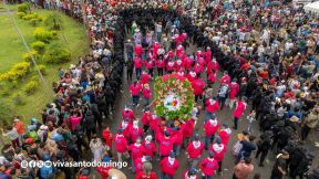 Multitudinaria procesión marca el retorno de Santo Domingo de Guzmán a Las Sierritas