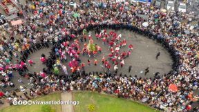 Multitudinaria procesión marca el retorno de Santo Domingo de Guzmán a Las Sierritas
