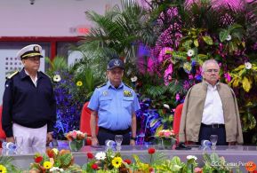 Fuerza Naval del Ejército de Nicaragua cumple 45 años de servicio a la patria con acto en Managua