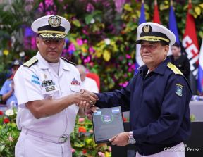 Fuerza Naval del Ejército de Nicaragua cumple 45 años de servicio a la patria con acto en Managua