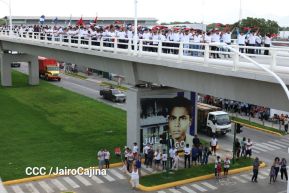 Entregamos a las familias nicaragüenses Paso a Desnivel Comandante Julio Buitrago Urroz