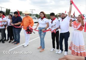 Entregamos a las familias nicaragüenses Paso a Desnivel Comandante Julio Buitrago Urroz