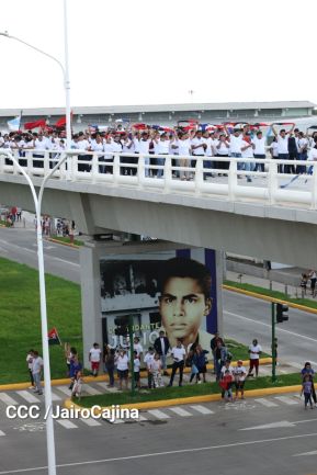 Entregamos a las familias nicaragüenses Paso a Desnivel Comandante Julio Buitrago Urroz
