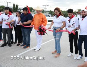 Entregamos a las familias nicaragüenses Paso a Desnivel Comandante Julio Buitrago Urroz