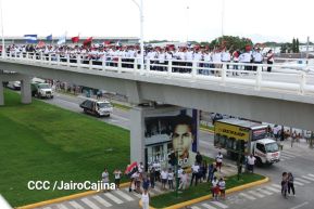 Entregamos a las familias nicaragüenses Paso a Desnivel Comandante Julio Buitrago Urroz