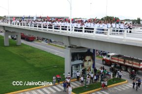 Entregamos a las familias nicaragüenses Paso a Desnivel Comandante Julio Buitrago Urroz