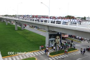 Entregamos a las familias nicaragüenses Paso a Desnivel Comandante Julio Buitrago Urroz