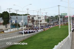 Entregamos a las familias nicaragüenses Paso a Desnivel Comandante Julio Buitrago Urroz