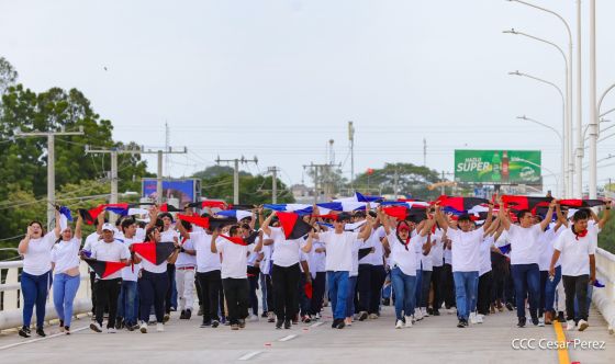 Entregamos a las familias nicaragüenses Paso a Desnivel Comandante Julio Buitrago Urroz