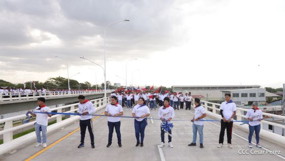Entregamos a las familias nicaragüenses Paso a Desnivel Comandante Julio Buitrago Urroz