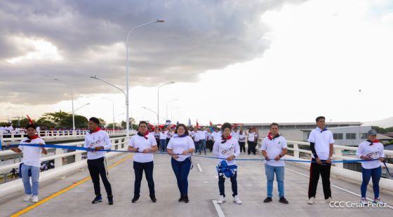 Entregamos a las familias nicaragüenses Paso a Desnivel Comandante Julio Buitrago Urroz