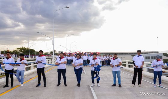 Entregamos a las familias nicaragüenses Paso a Desnivel Comandante Julio Buitrago Urroz