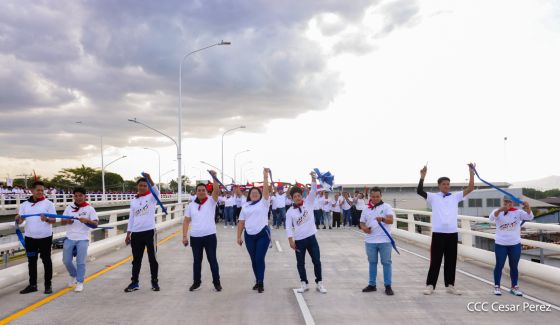 Entregamos a las familias nicaragüenses Paso a Desnivel Comandante Julio Buitrago Urroz