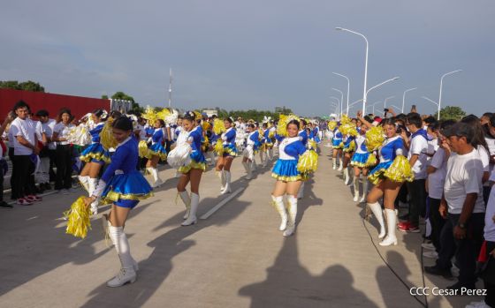 Entregamos a las familias nicaragüenses Paso a Desnivel Comandante Julio Buitrago Urroz