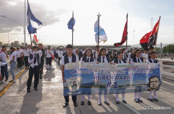 Entregamos a las familias nicaragüenses Paso a Desnivel Comandante Julio Buitrago Urroz