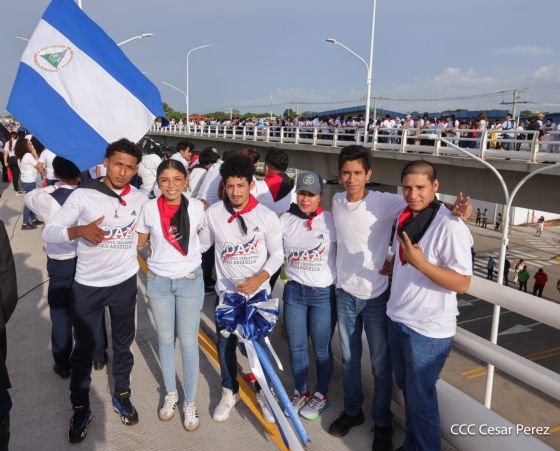 Entregamos a las familias nicaragüenses Paso a Desnivel Comandante Julio Buitrago Urroz