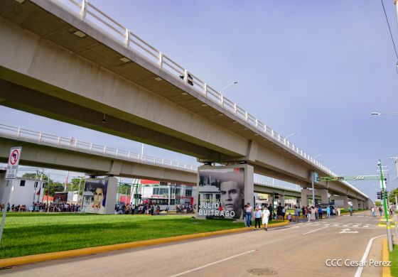 Entregamos a las familias nicaragüenses Paso a Desnivel Comandante Julio Buitrago Urroz
