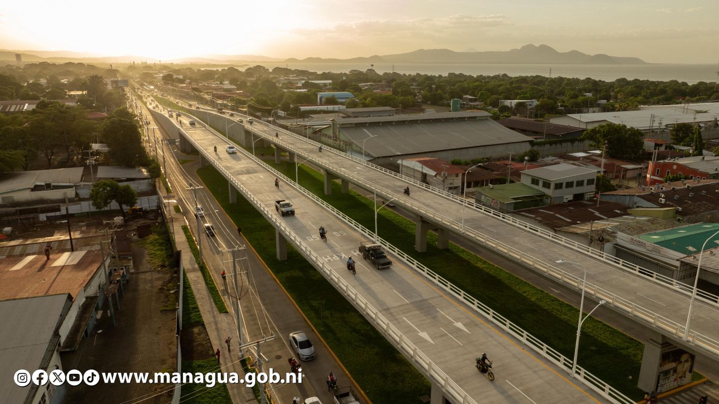 Entregamos a las familias nicaragüenses Paso a Desnivel Comandante Julio Buitrago Urroz
