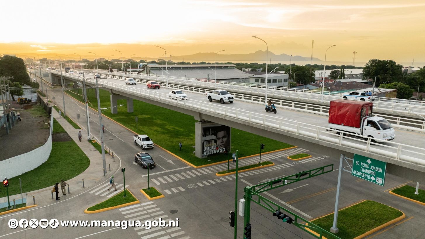 Entregamos a las familias nicaragüenses Paso a Desnivel Comandante Julio Buitrago Urroz