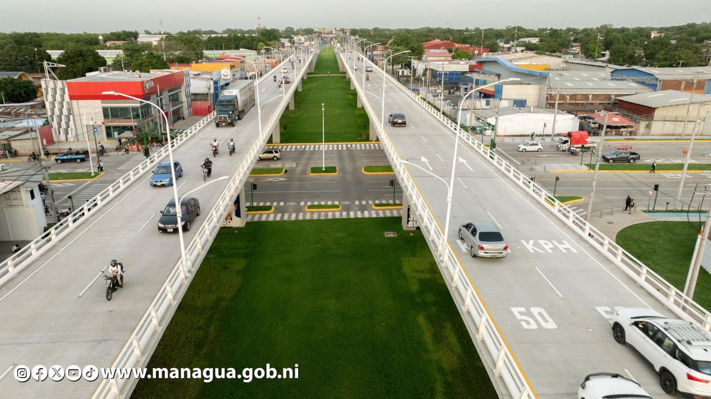 Entregamos a las familias nicaragüenses Paso a Desnivel Comandante Julio Buitrago Urroz