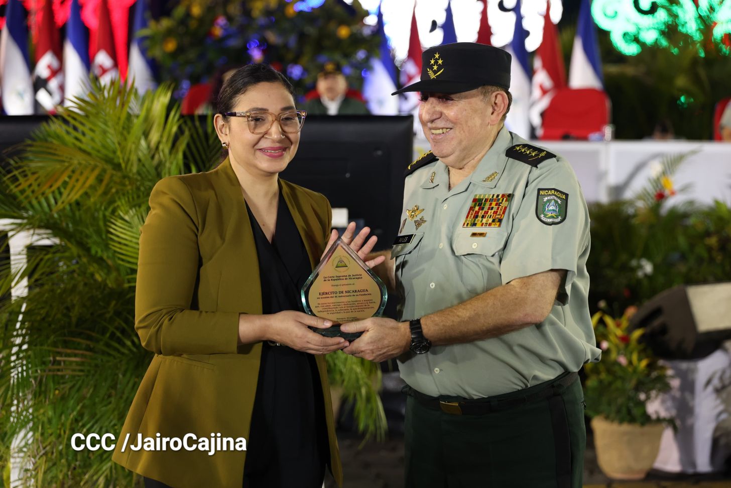 Acto central por los 46 años de fundación del Ejército de Nicaragua 