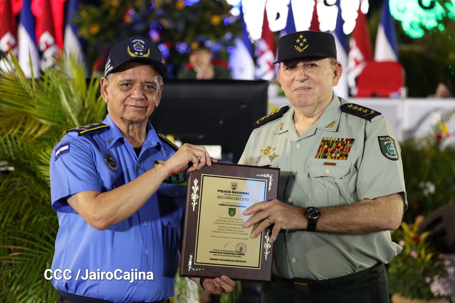 Acto central por los 46 años de fundación del Ejército de Nicaragua 