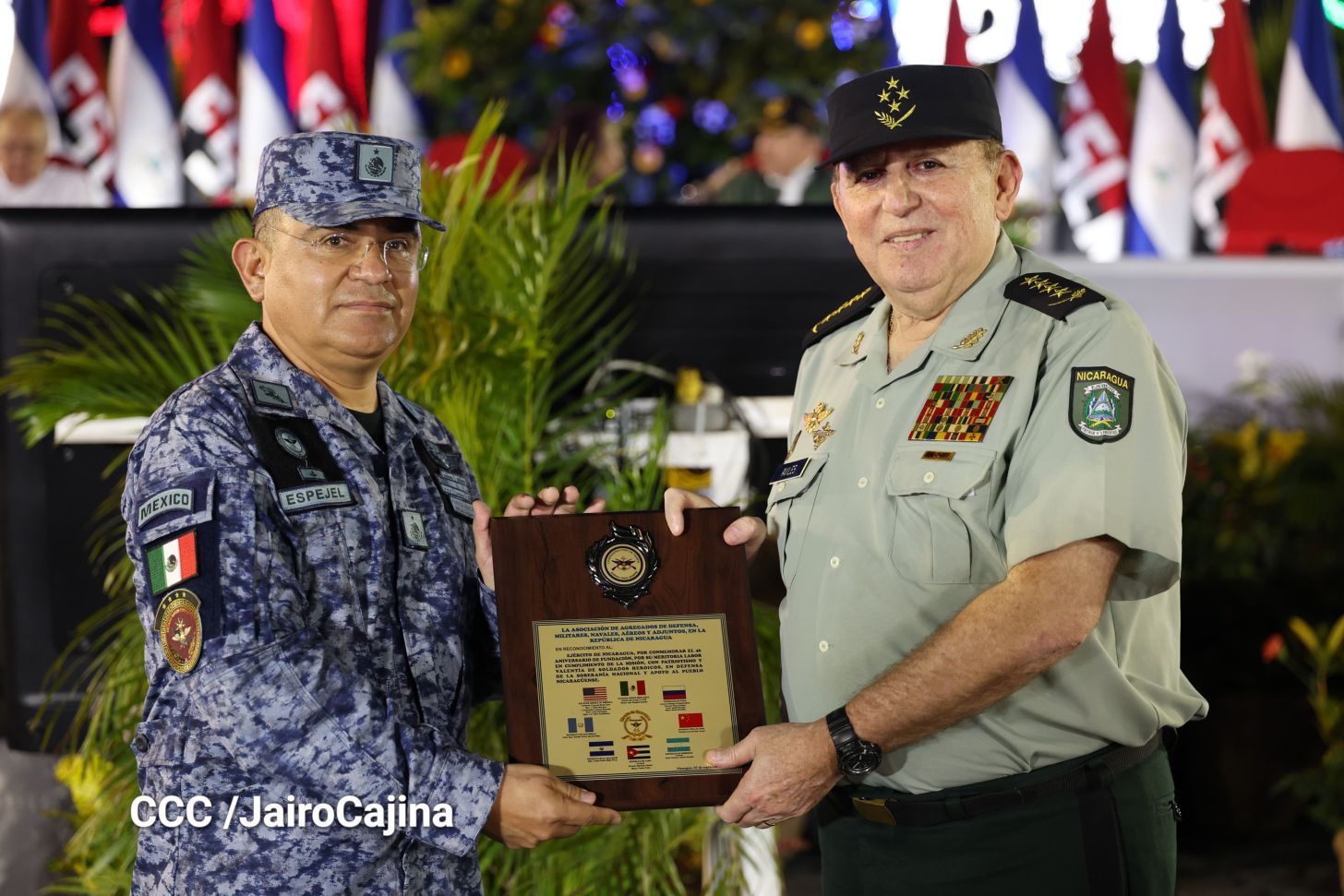 Acto central por los 46 años de fundación del Ejército de Nicaragua 